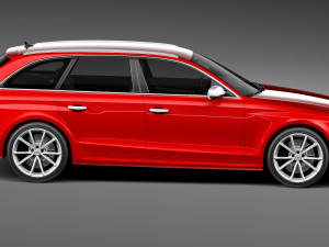 Audi RS4 Avant 2013 3D 模型