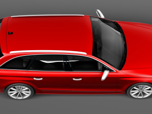 Audi RS4 Avant 2013 3D 模型