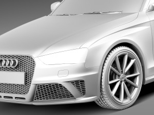 Audi RS4 Avant 2013 3D 模型