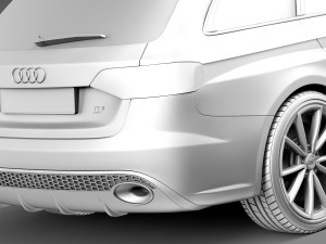 Audi RS4 Avant 2013 3D 模型