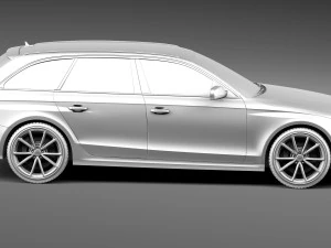 Audi RS4 Avant 2013 3D Model
