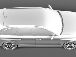 Audi RS4 Avant 2013 3D 模型