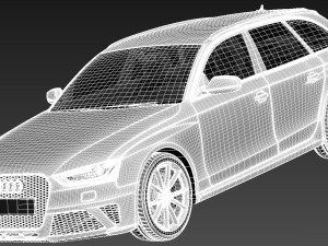 Audi RS4 Avant 2013 3D 模型