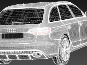 Audi RS4 Avant 2013 3D 模型