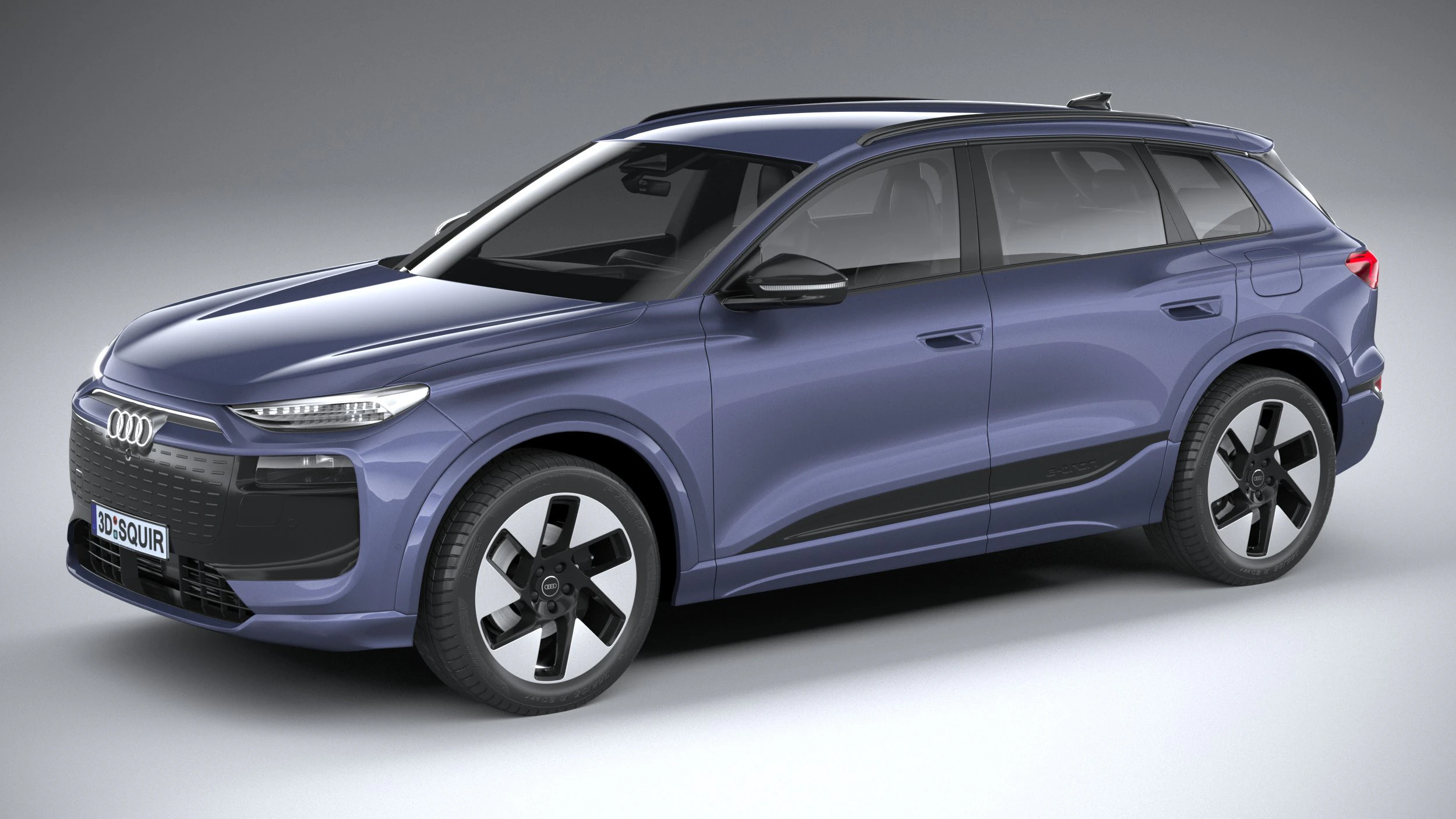 Audi Q6L E-tron 2025 3D Model .c4d .max .obj .3ds .fbx .stl .blend 