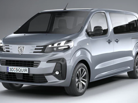 Peugeot E-Traveller 2024 3D Model
