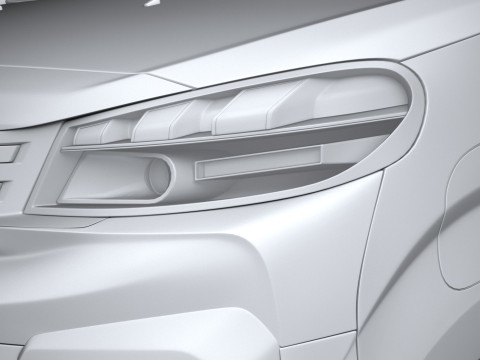 Peugeot E-Traveller 2024 3D 模型