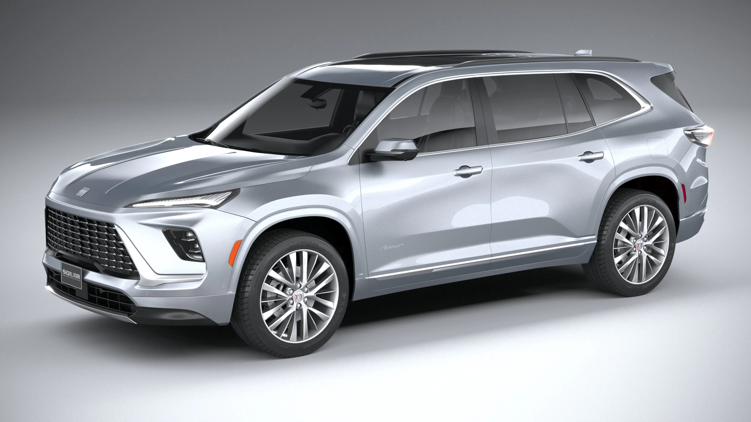 Buick Enclave 2025 3D Model .c4d .max .obj .3ds .fbx .stl .blend 