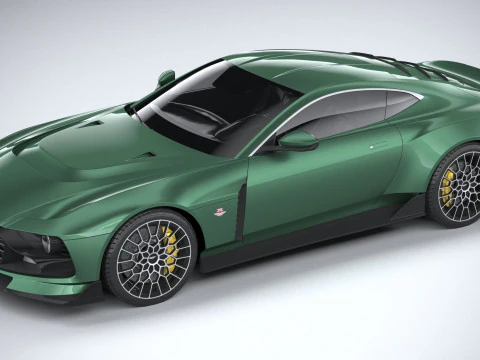 Aston Martin Valour 2024 LowPoly 3D Model