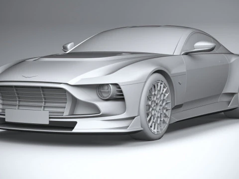Aston Martin Valour 2024 LowPoly 3D Model