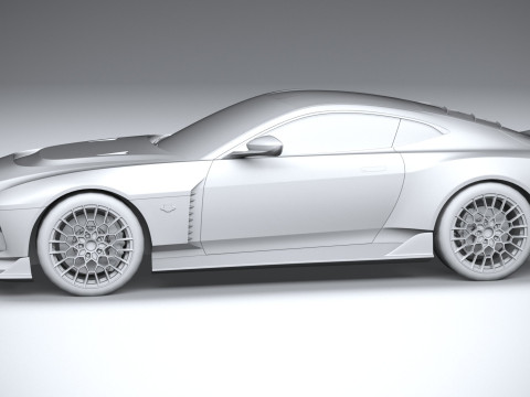 Aston Martin Valour 2024 LowPoly 3D Модель