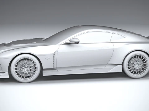 Aston Martin Valour 2024 LowPoly 3D Model