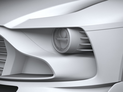 Aston Martin Valour 2024 LowPoly 3D Модель