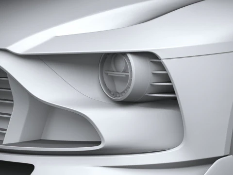 Aston Martin Valour 2024 LowPoly 3D Model