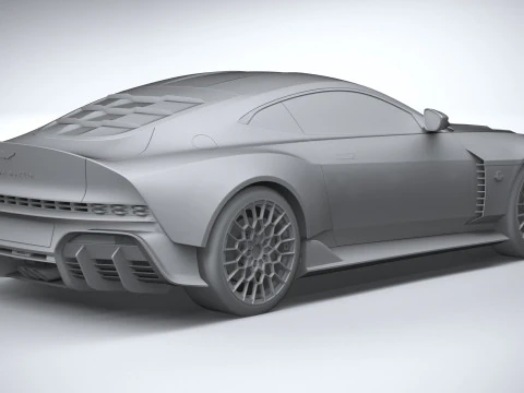 Aston Martin Valour 2024 LowPoly 3D Model