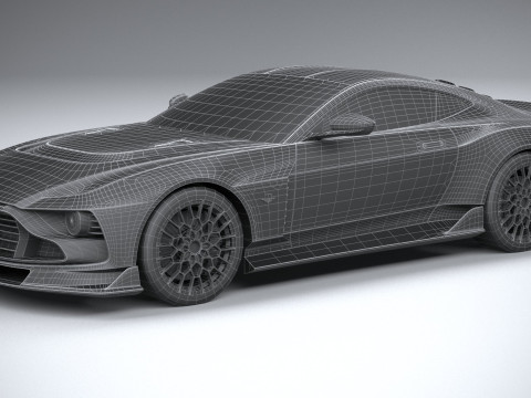 Aston Martin Valour 2024 LowPoly 3D Модель