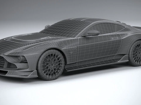Aston Martin Valour 2024 LowPoly 3D Model