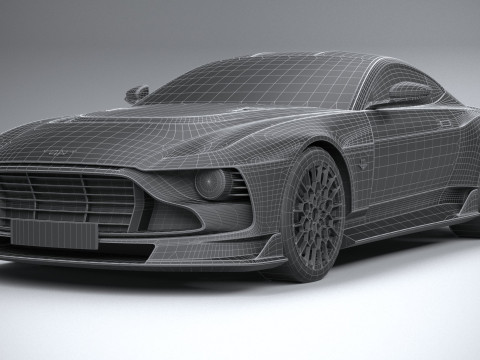 Aston Martin Valour 2024 LowPoly 3D Модель