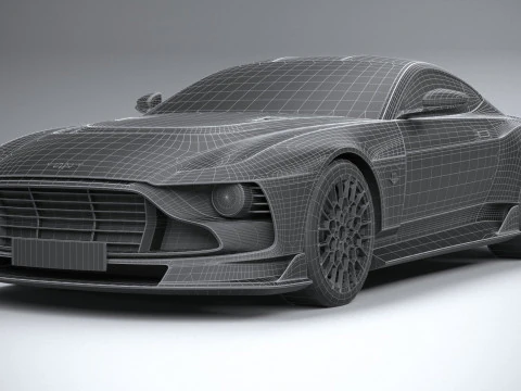 Aston Martin Valour 2024 LowPoly 3D Model