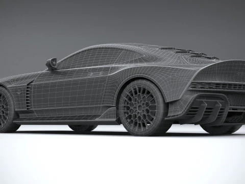 Aston Martin Valour 2024 LowPoly 3D Model