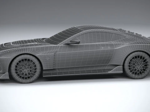 Aston Martin Valour 2024 LowPoly 3D Model