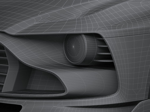 Aston Martin Valour 2024 LowPoly 3D Модель