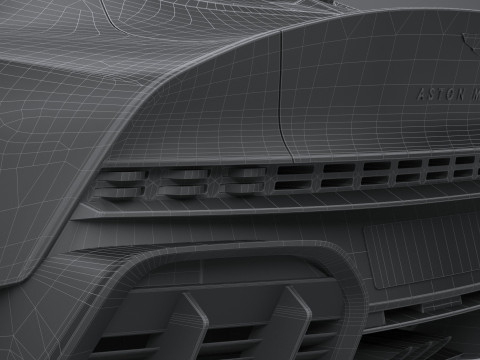 Aston Martin Valour 2024 LowPoly 3D Модель