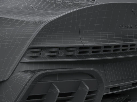 Aston Martin Valour 2024 LowPoly 3D Model