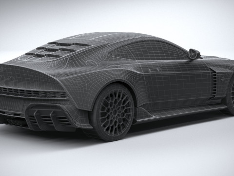 Aston Martin Valour 2024 LowPoly 3D Модель