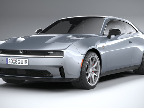 Dodge Charger Daytona 2024 LowPoly 3D Model