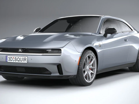 Dodge Charger Daytona 2024 LowPoly 3D Model