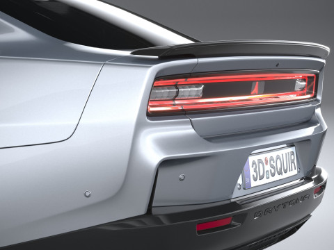Dodge Charger Daytona 2024 LowPoly 3D Model