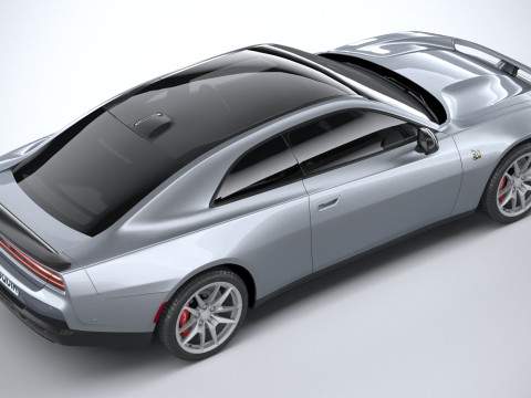 Dodge Charger Daytona 2024 LowPoly 3D Model
