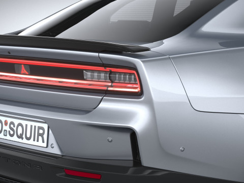 Dodge Charger Daytona 2024 LowPoly 3D Model