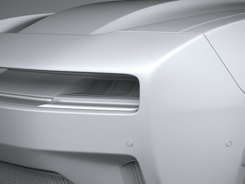 Dodge Charger Daytona 2024 LowPoly 3D Model