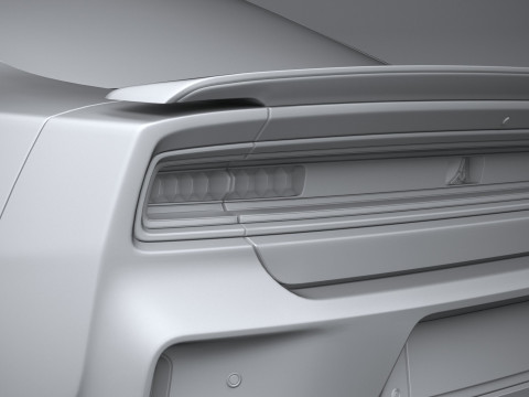 Dodge Charger Daytona 2024 LowPoly 3D Model