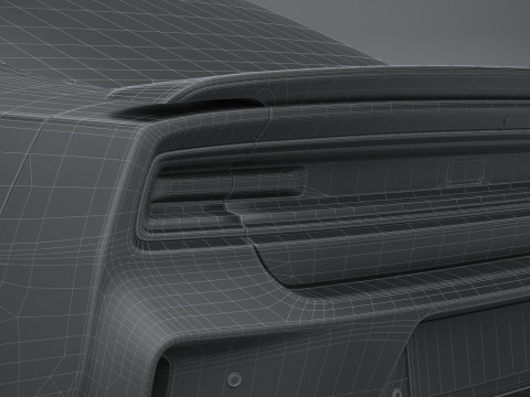 Dodge Charger Daytona 2024 LowPoly 3D Model