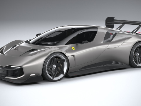 Ferrari KC23 2023 LowPoly 3D Модель