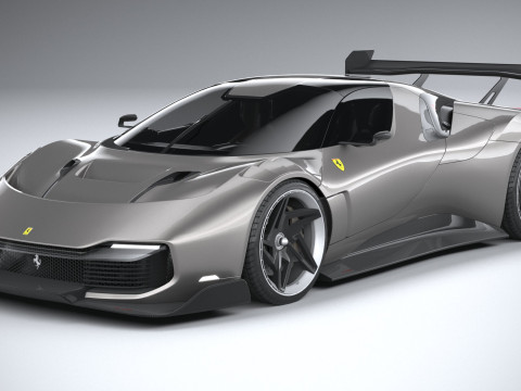 Ferrari KC23 2023 LowPoly Modelo 3D