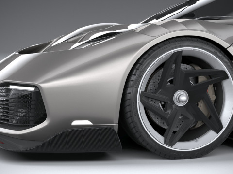 Ferrari KC23 2023 LowPoly Modelo 3D