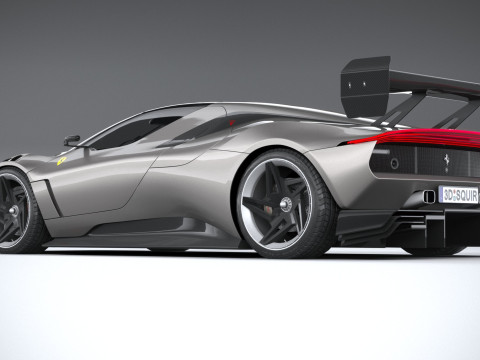 Ferrari KC23 2023 LowPoly Modelo 3D