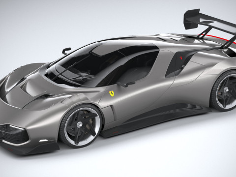 Ferrari KC23 2023 LowPoly Modelo 3D