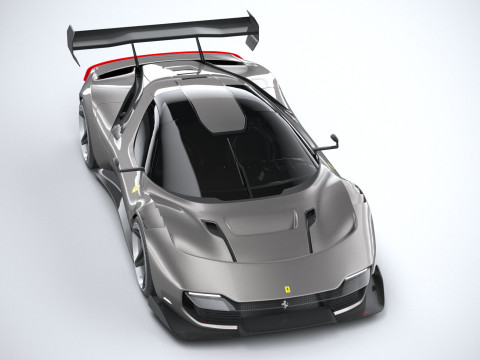 Ferrari KC23 2023 LowPoly Modelo 3D