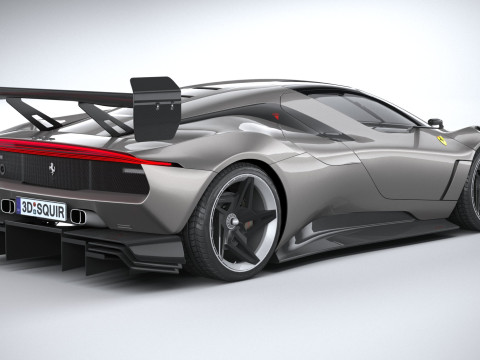 Ferrari KC23 2023 LowPoly Modelo 3D