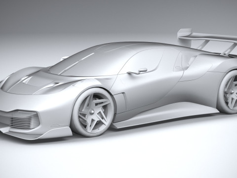 Ferrari KC23 2023 LowPoly Modelo 3D