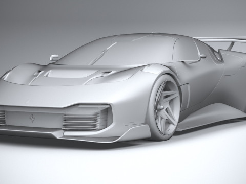 Ferrari KC23 2023 LowPoly Modelo 3D