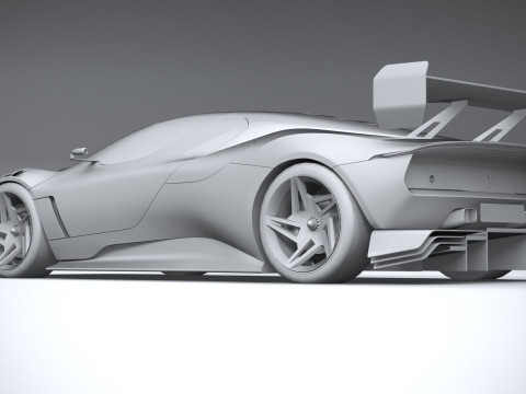 Ferrari KC23 2023 LowPoly Modelo 3D