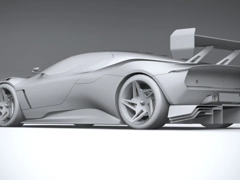 Ferrari KC23 2023 LowPoly 3D Model