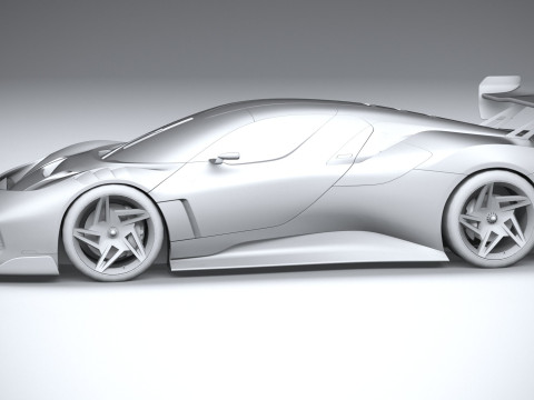 Ferrari KC23 2023 LowPoly Modelo 3D