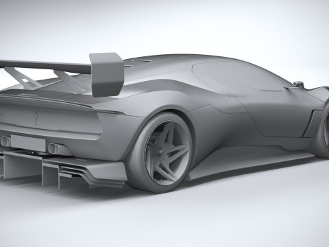 Ferrari KC23 2023 LowPoly Modelo 3D